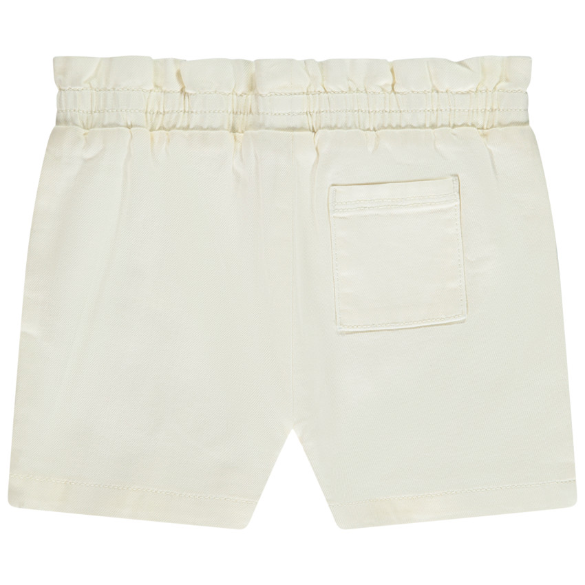 Short vaquero con flores bordadas para bebé niña 