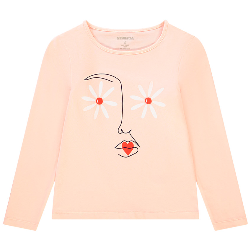 Camiseta manga larga estampado fantasía 