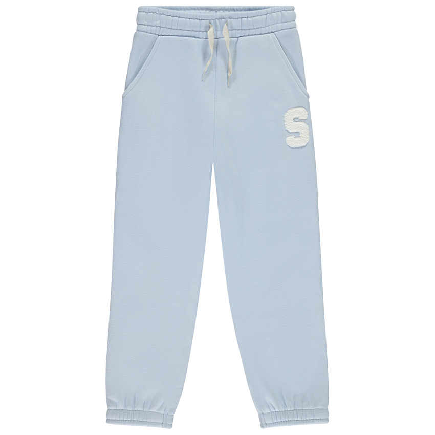 Pantalón jogging de felpa con parche de bucle niña 