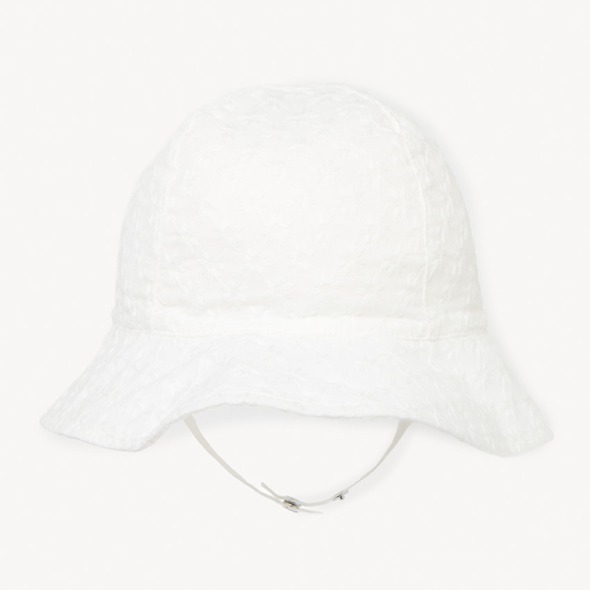 Charlotte de bordado inglés con lazo para niña 