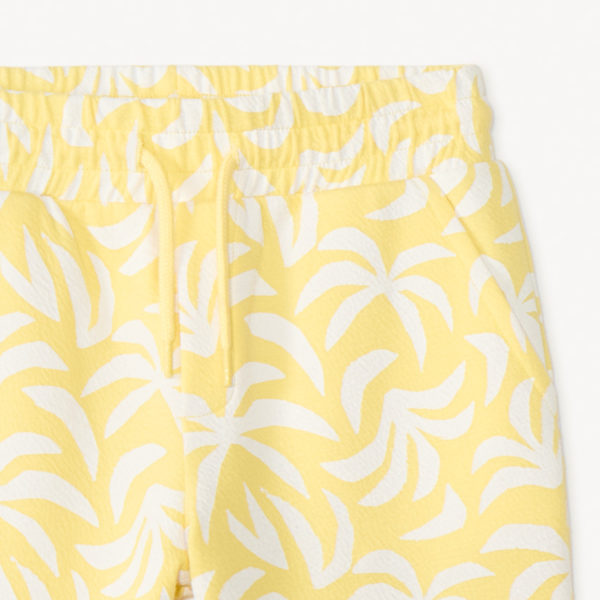 Conjunto de 2 piezas: camiseta con capucha + pantalones cortos estampados para niño 