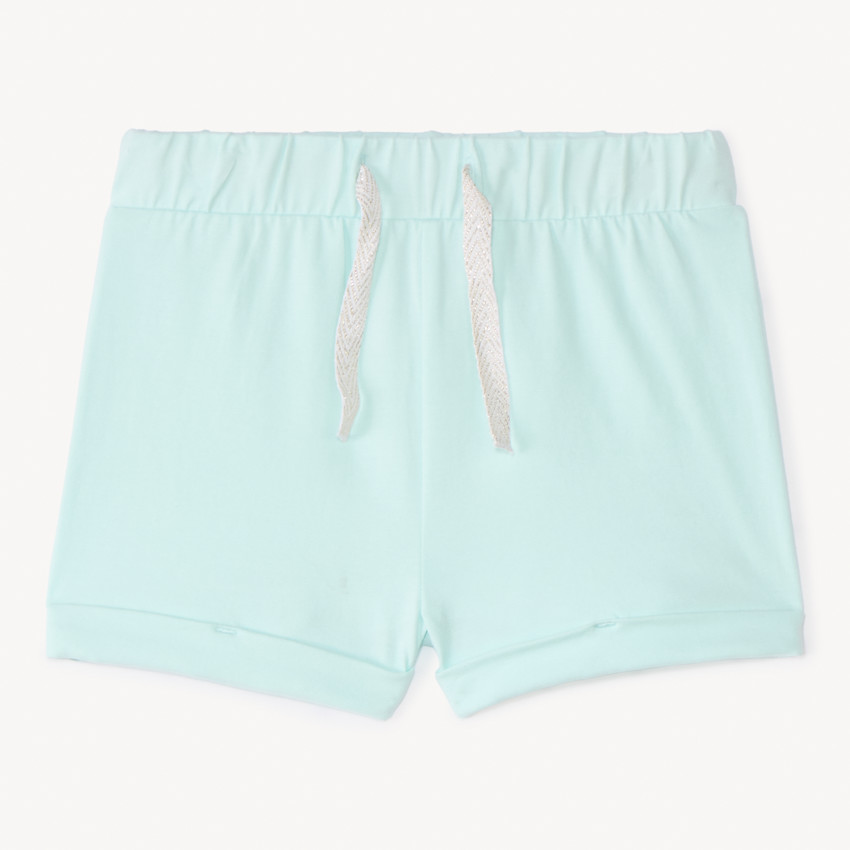 Short de jersey en couleur unie pour bébé fille 