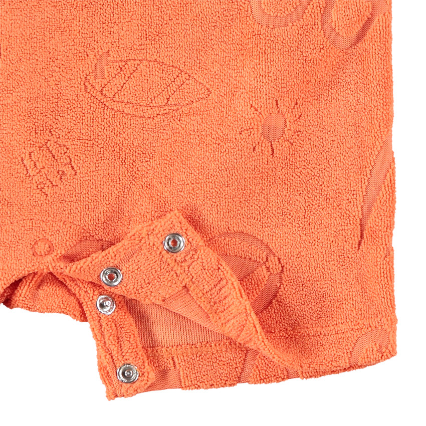 Mono corto de toalla con efecto devorado para bebé niño 