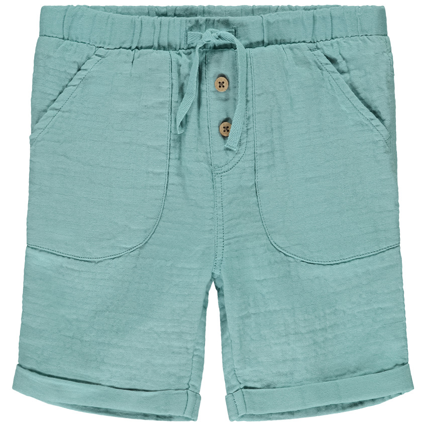 Bermudas de doble gasa unida para bebé niño 