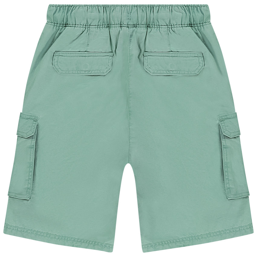 Bermudas lisas con múltiples bolsillos para niño 