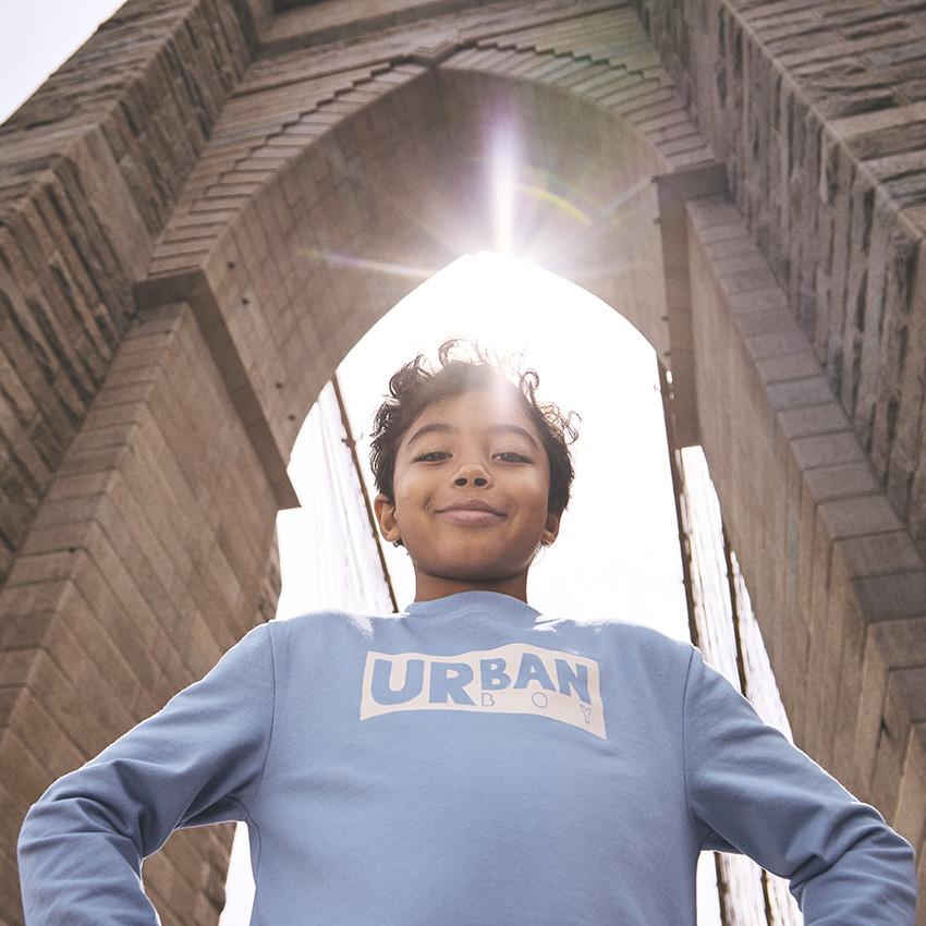 Sudadera de felpa con estampado Urban para niño 