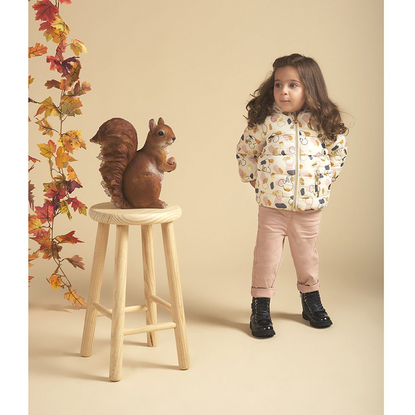 Chaqueta en microfibra acolchada con capucha de Minnie Mouse de Disney para bebé niña 