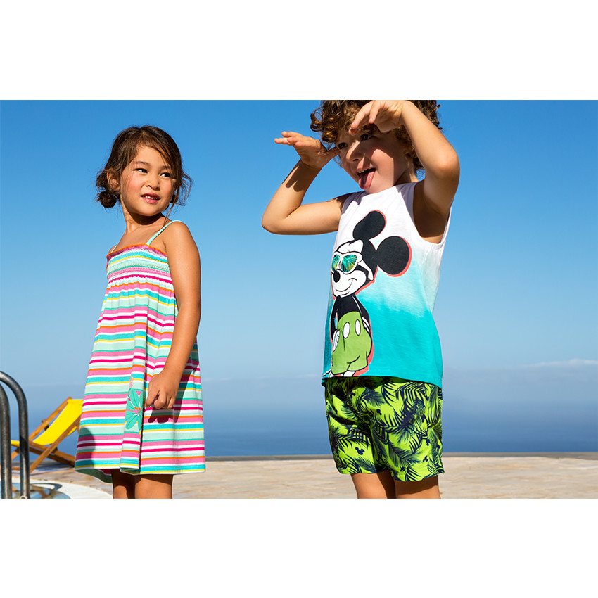 Camiseta de punto con efecto degradado Disney con estampado Mickey 