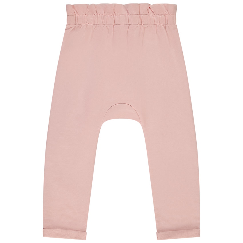 Jogging de felpa con cintura volante para bebé niña 