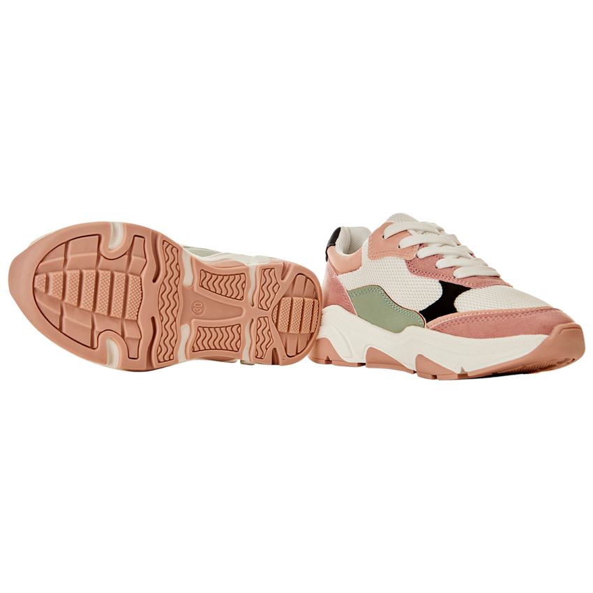 Zapatillas deportivas con detalles en contraste niña 