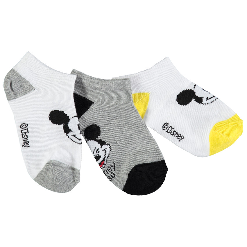 Pack de 3 pares de calcetines cortos Mickey Disney  Additional Pack de 3 pares de calcetines cortos Mickey Disney