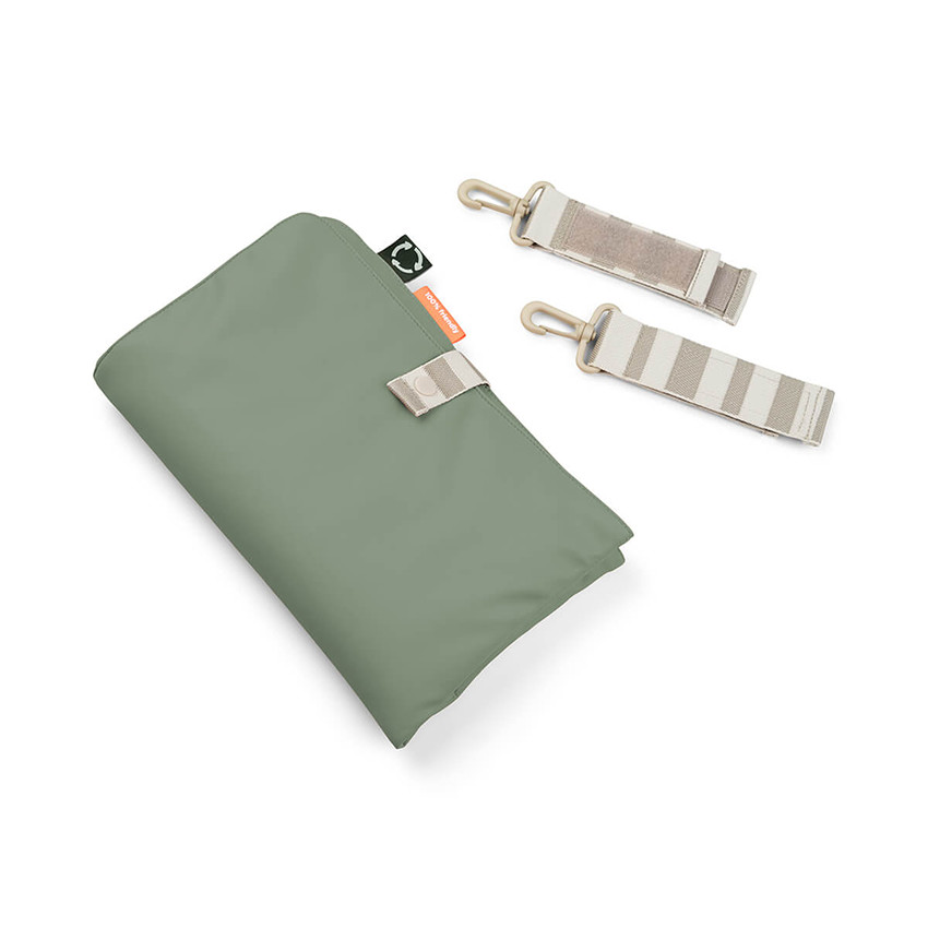 Bolso maternidad acolchado con cambiador portátil verde 