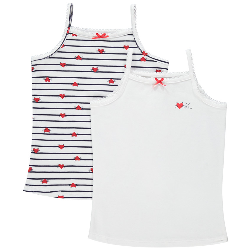 Pack 2 camisetas interiores de tirantes 