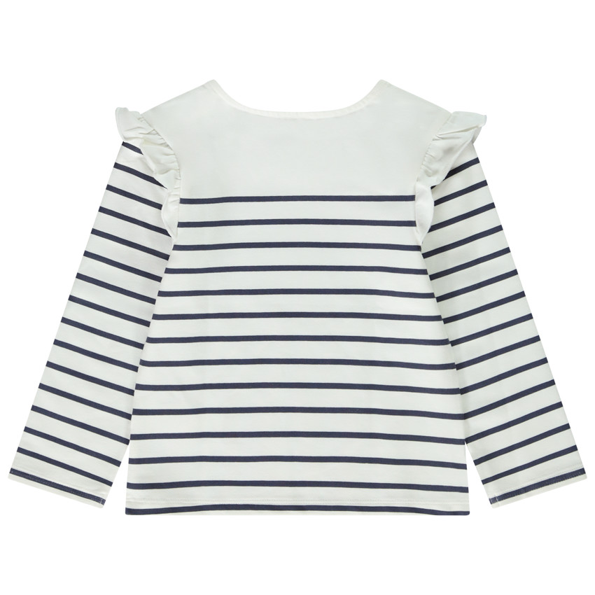 Marinera de felpa con estampado de mariposas para bebé niña 