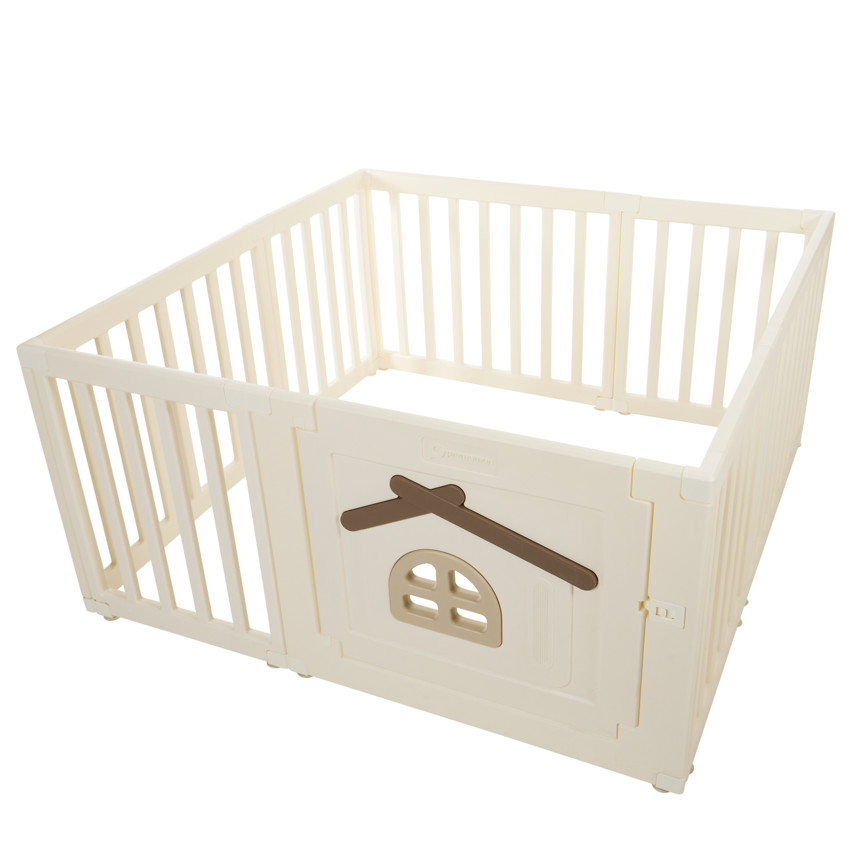 Parque modulable Joy en plástico blanco 