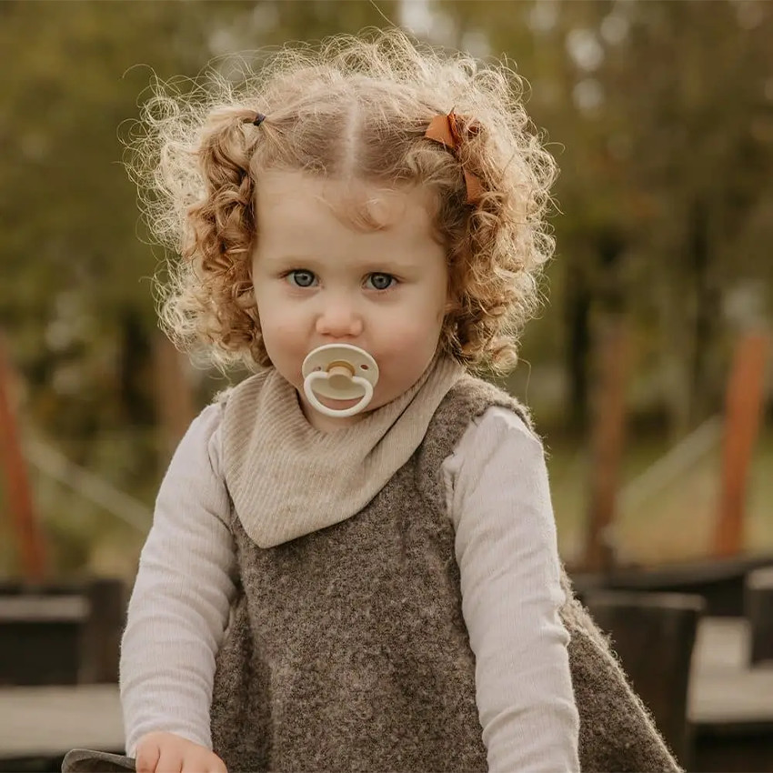 Lot de 2 sucettes en silicone Little Viking T1 sage/cream 