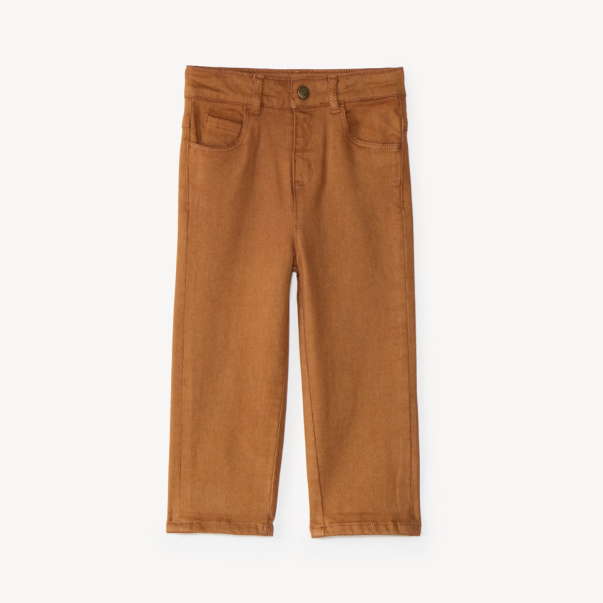 Pantalón de bebé niño en denim liso 