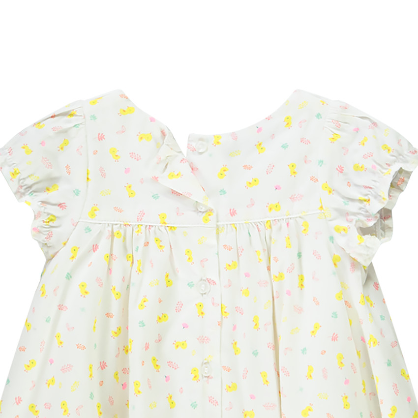 Ensemble robe + bloomer imprimé poussin pour bébé fille  Additional Ensemble robe + bloomer imprimé poussin pour bébé fille