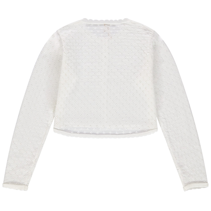 Chaqueta de punto calado  