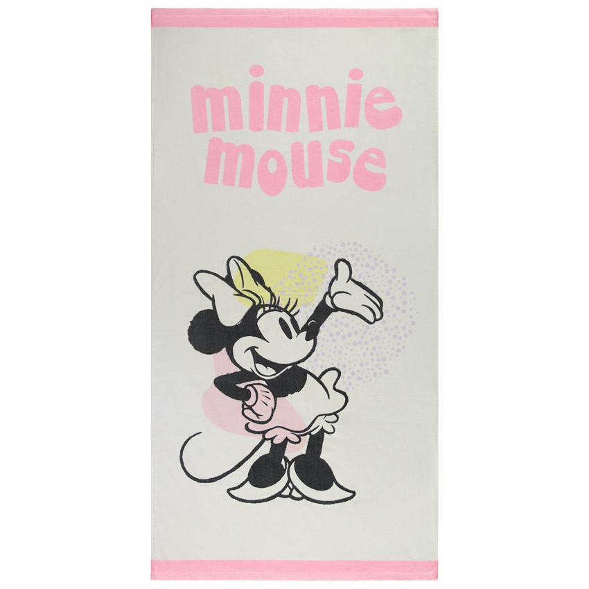 Servilleta de playa estampada Minnie Disney niña 