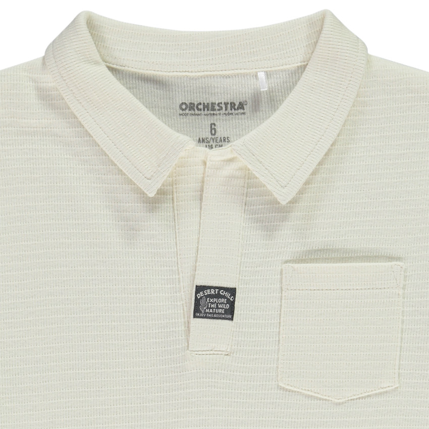 Polo manga corta print cactus para niño 