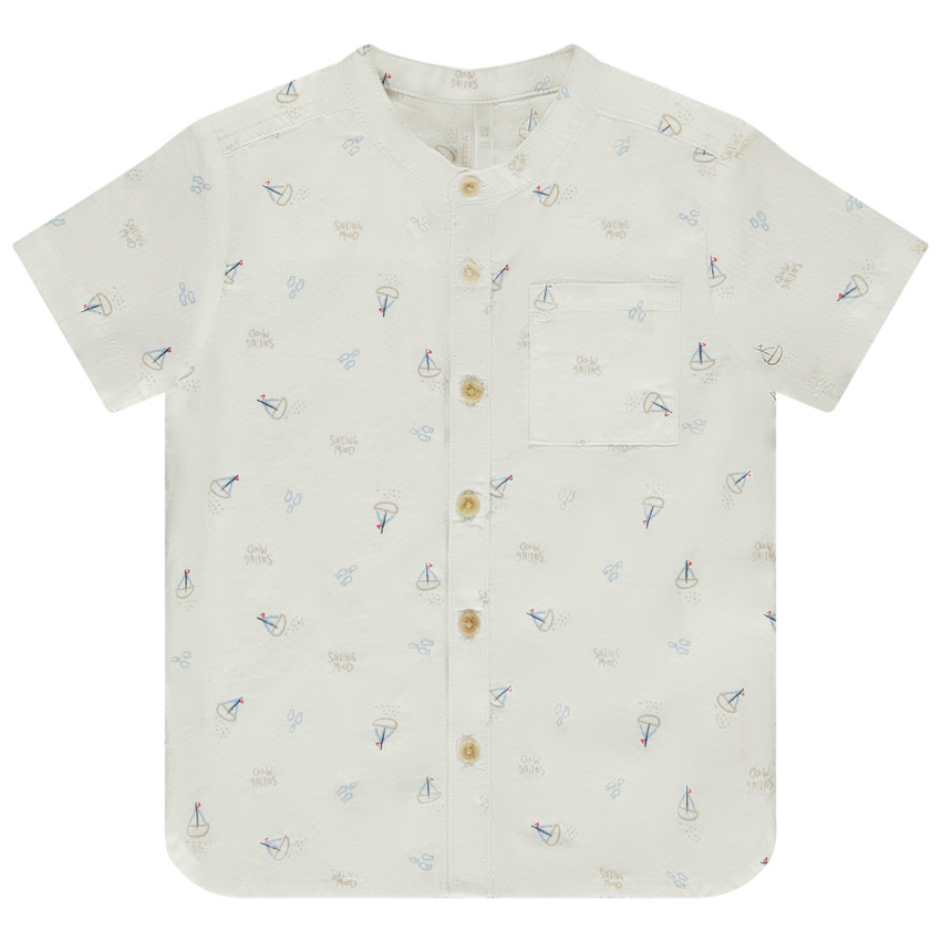 Camisa de manga corta estampada de veleros para bebé niño  Additional Camisa de manga corta estampada de veleros para bebé niño