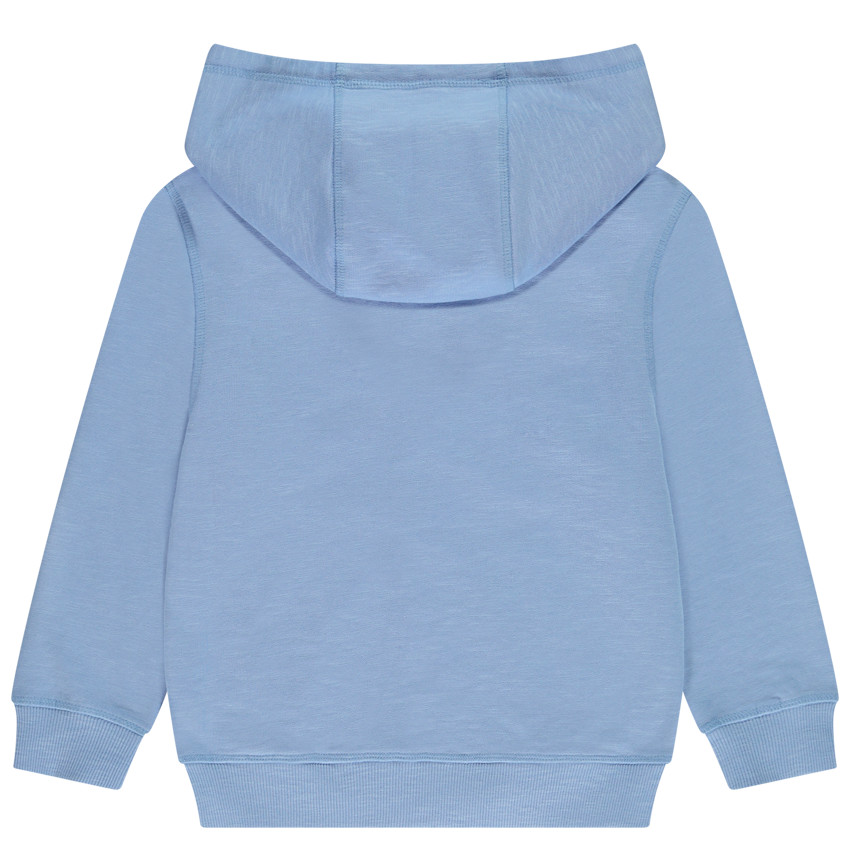 Chaleco con capucha de felpa lisa para niño 