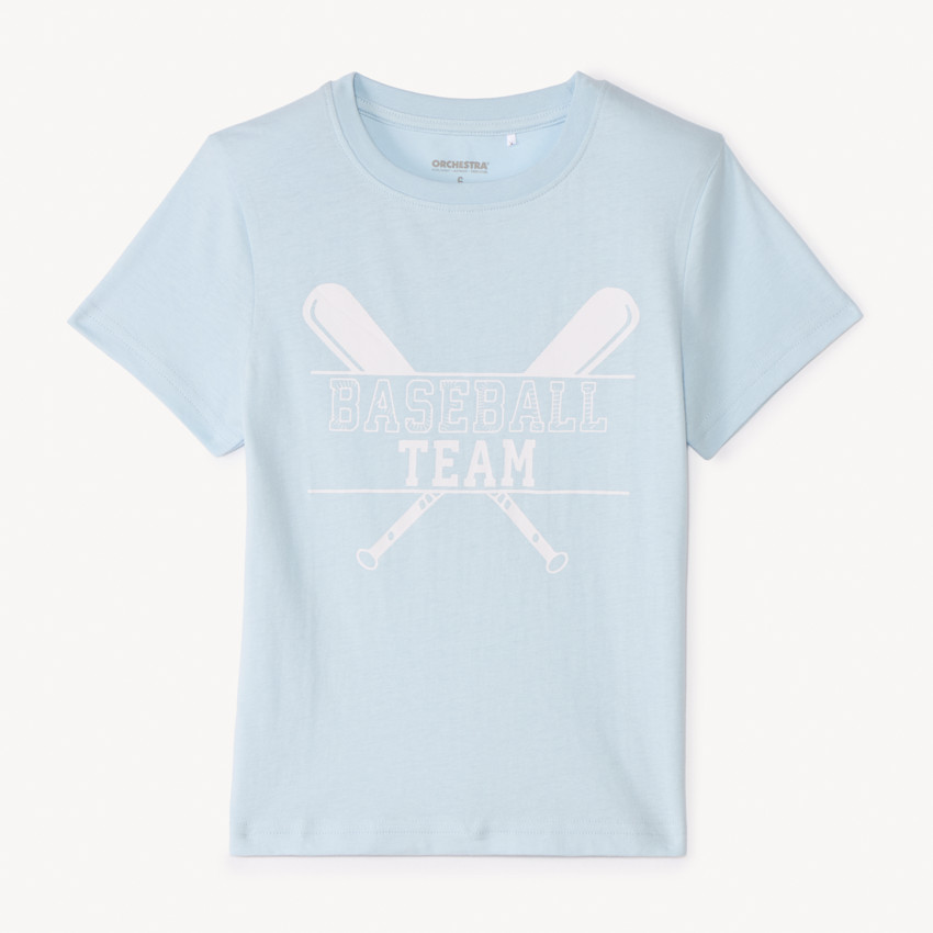 Camiseta de manga corta con estampado divertido para niño 