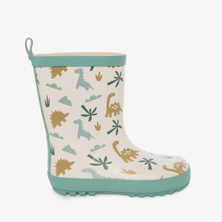 Botas de lluvia con estampado de dinosaurios para niño 