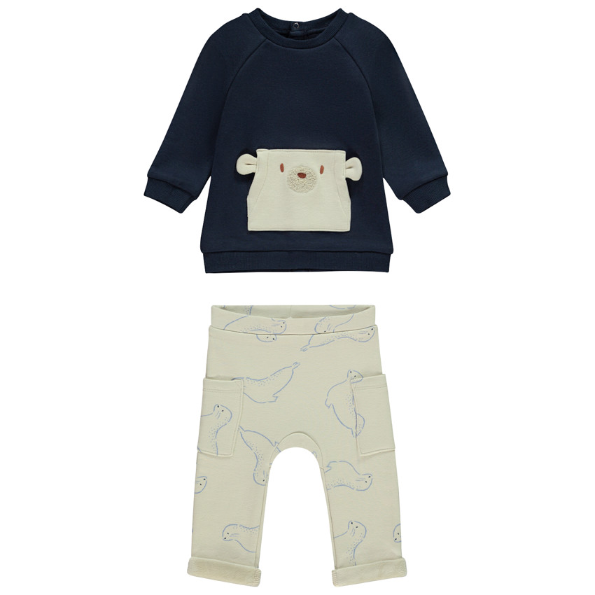 Conjunto de 2 piezas con estampado de ositos y focas para bebé niño  Additional Conjunto de 2 piezas con estampado de ositos y focas para bebé niño