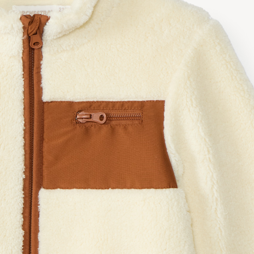 Chaqueta de sherpa para bebé niño 
