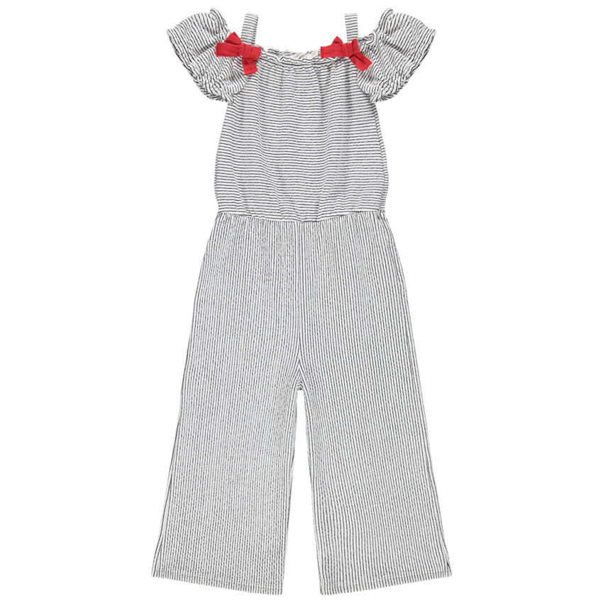 Combi larga de rayas all-over y espaldas al aire 