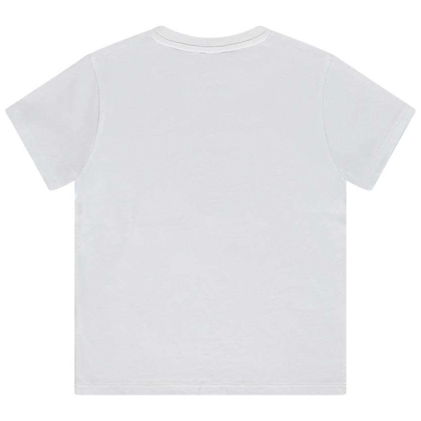 Camiseta manga corta con parche bordado de rugby para niño 