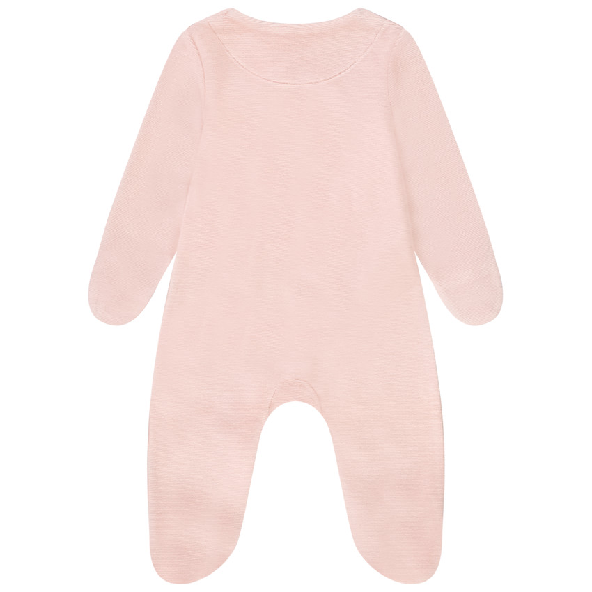 Pelele de terciopelo con parche de pájaro para bebé niña  Additional Pelele de terciopelo con parche de pájaro para bebé niña