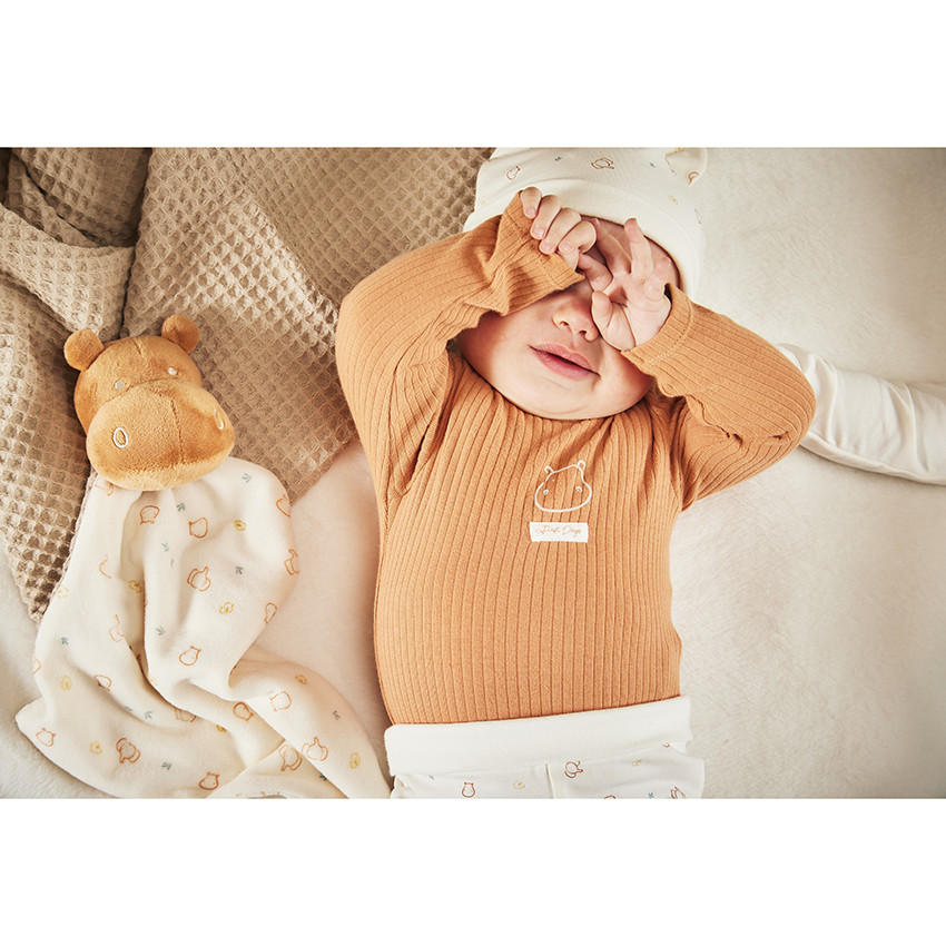 Pelele de terciopelo hipopótamo para bebé 