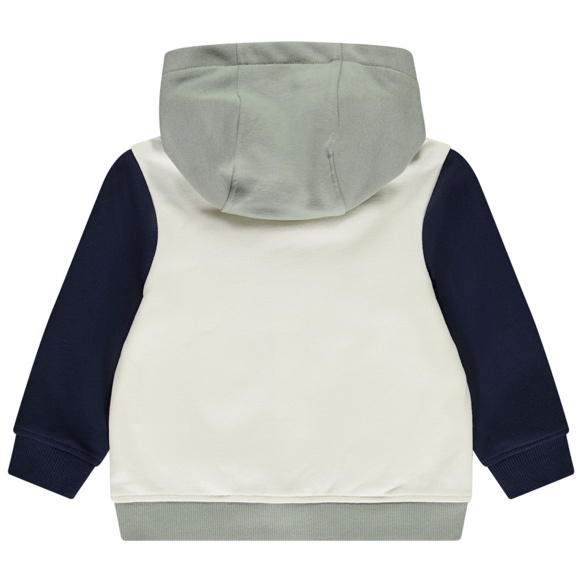 Chaqueta de felpa oversize efecto color block para bebé niño 