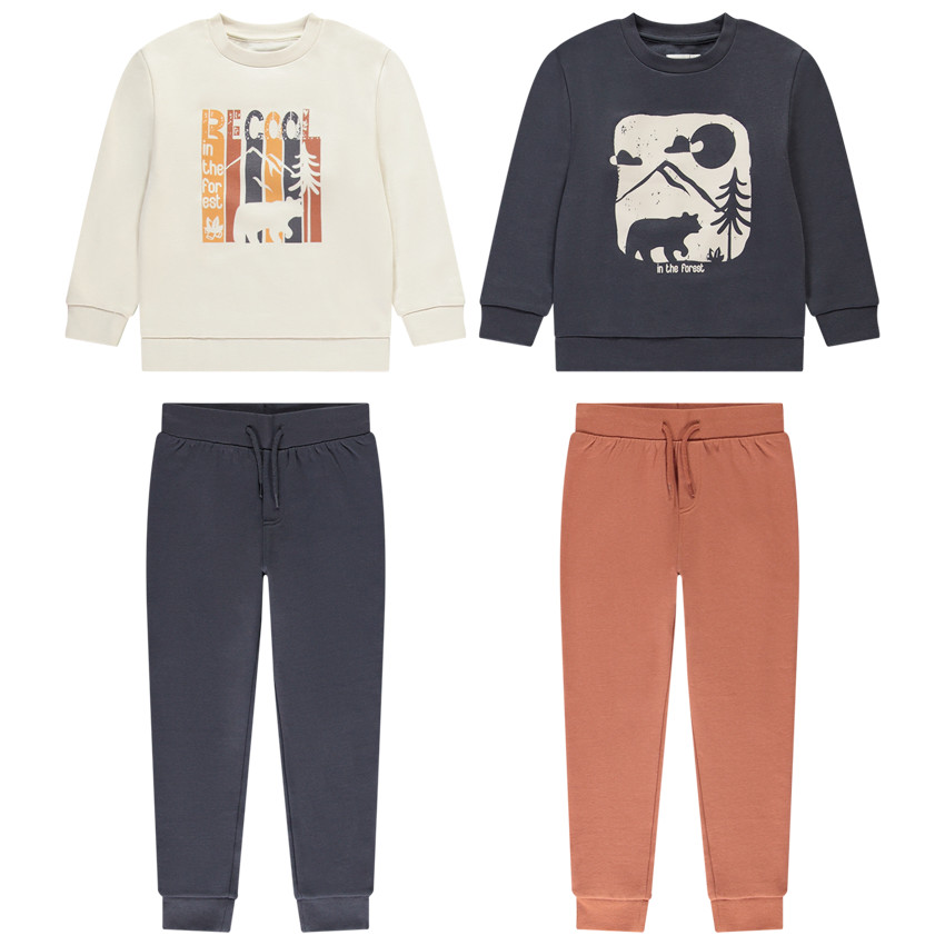 Lote de 2 conjuntos de chándal intercambiables para niño 