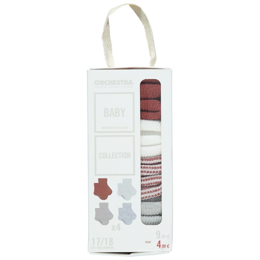 Pack 4 pares calcetines 