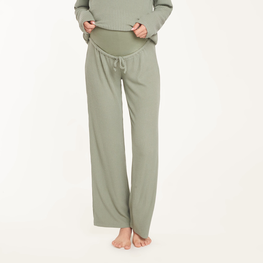 Conjunto de pijama de maternidad de canalé 