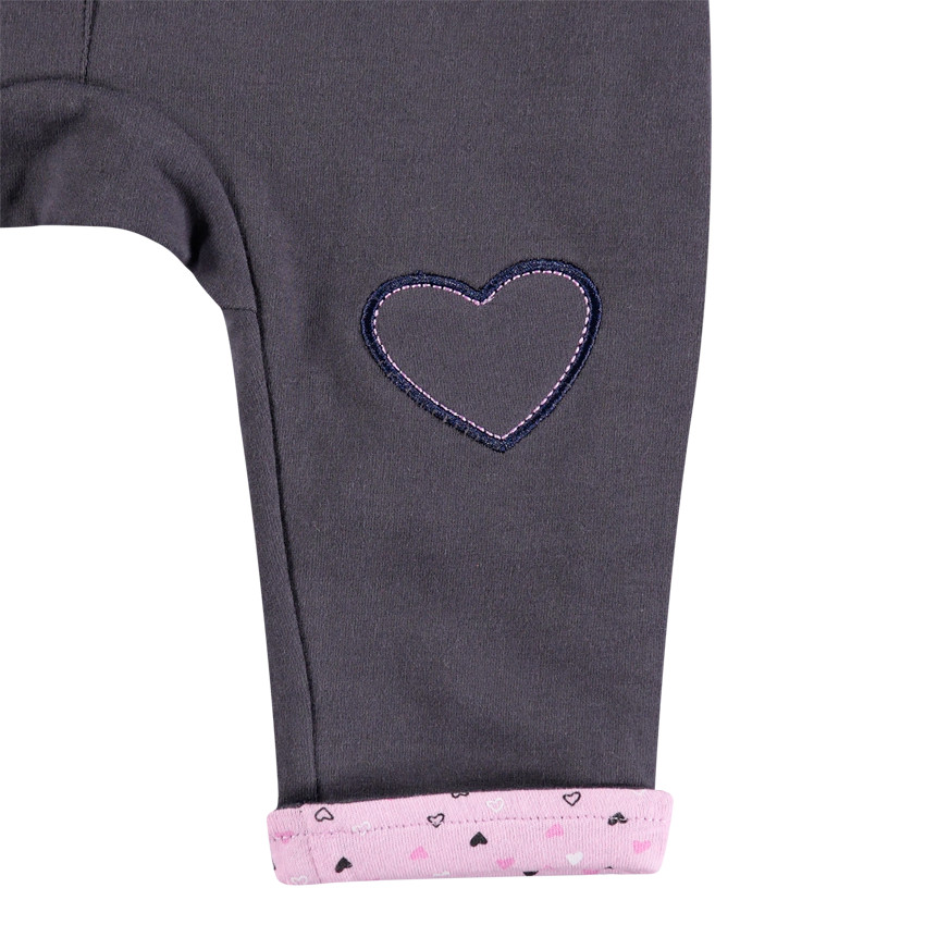 Conjunto de pantalón y sudadera de borreguillo con cabeza de gato y orejas de relieve 