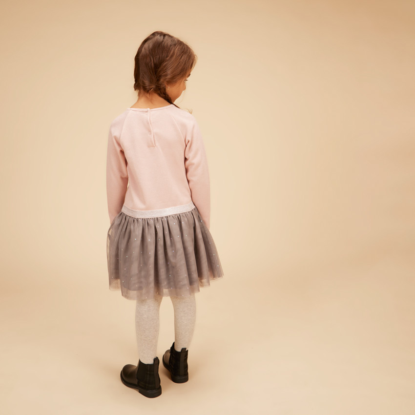 Robe effet 2-en-1 avec tulle imprimé fantaisie pour fille  Additional Robe effet 2-en-1 avec tulle imprimé fantaisie pour fille