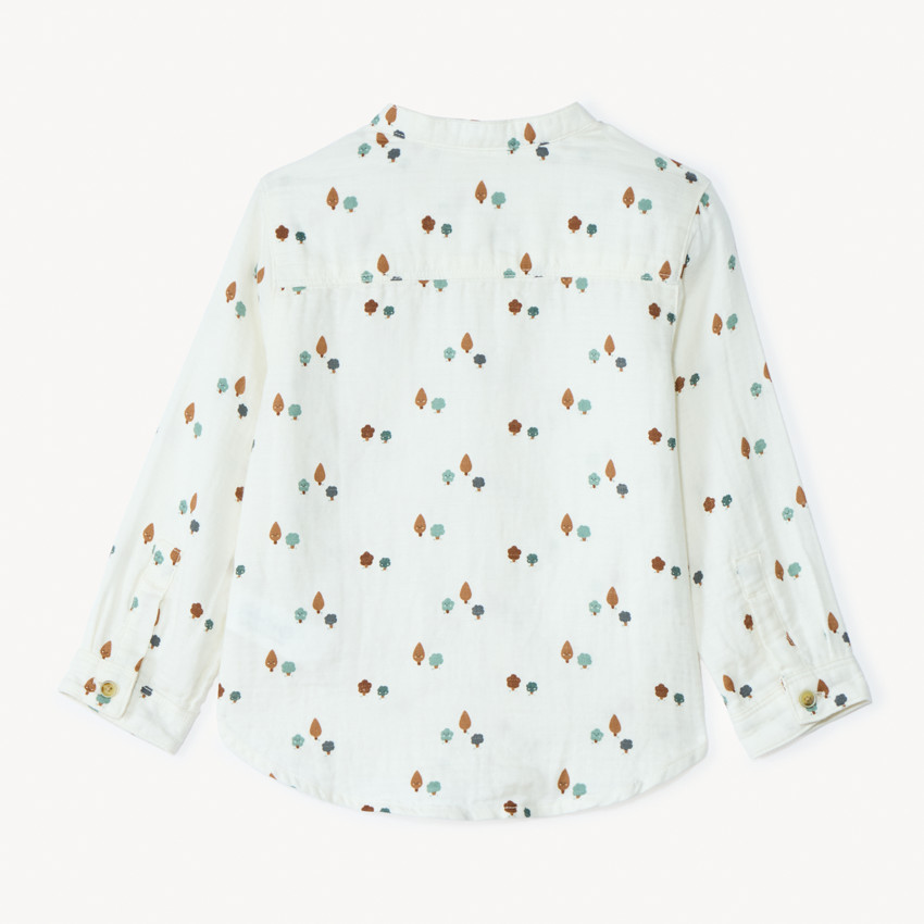 Chemise manches longues imprimé arbres pour bébé garçon 