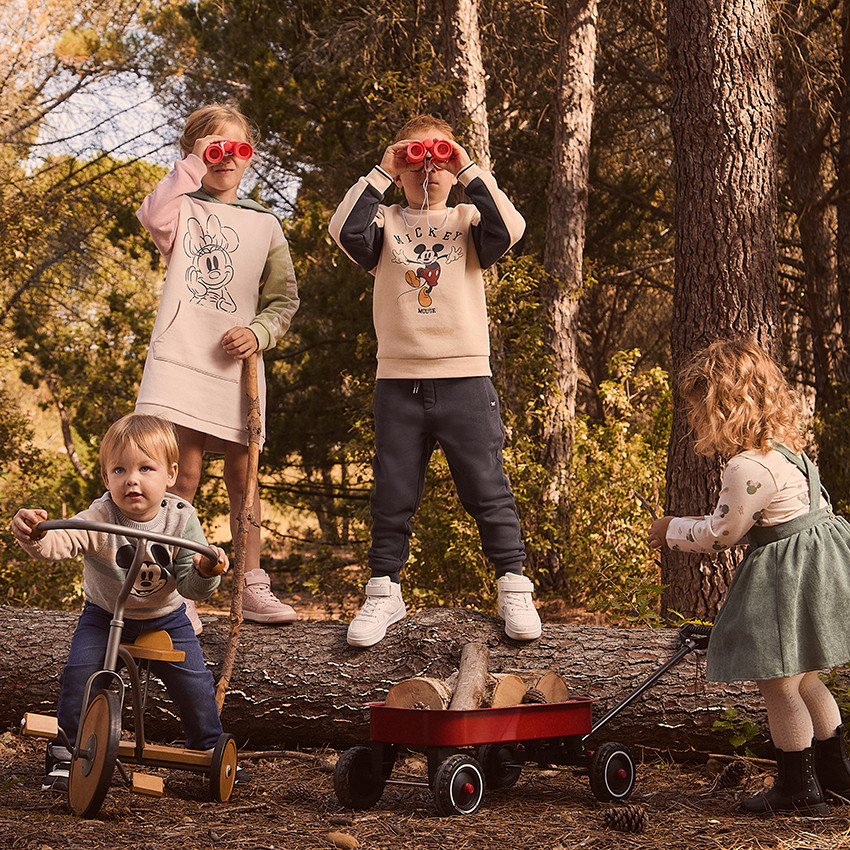 Sudadera Mickey Disney de terciopelo para bebé niño 