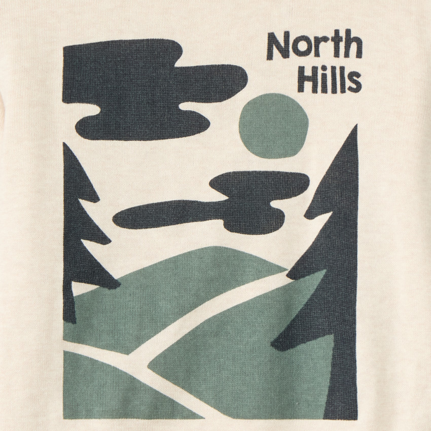 Pull en tricot printé doublé velours pour garçon 