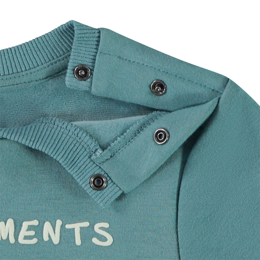 Conjunto de jogging de felpa con estampado de oso polar para bebé niño 