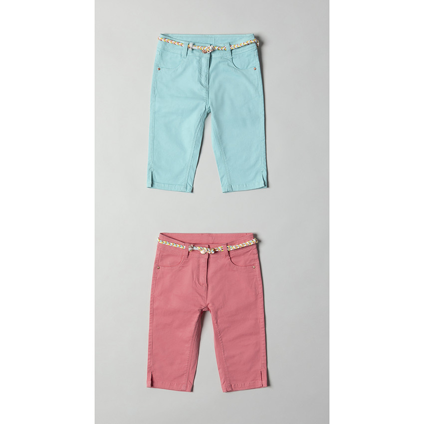 pirata liso en twill y cintura trensado 