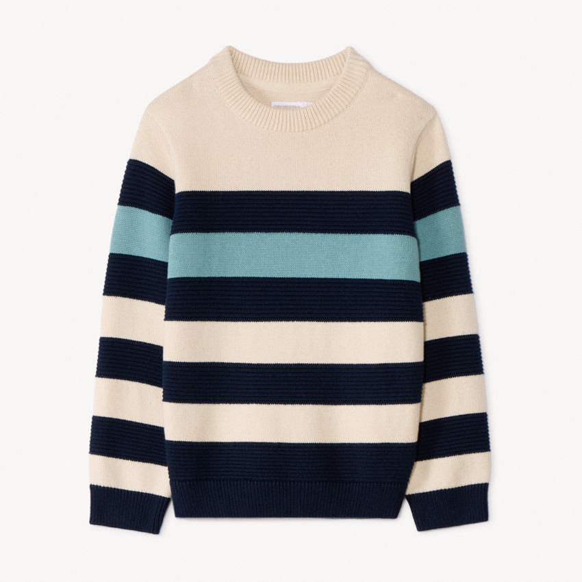 Suéter a rayas de punto para niño 