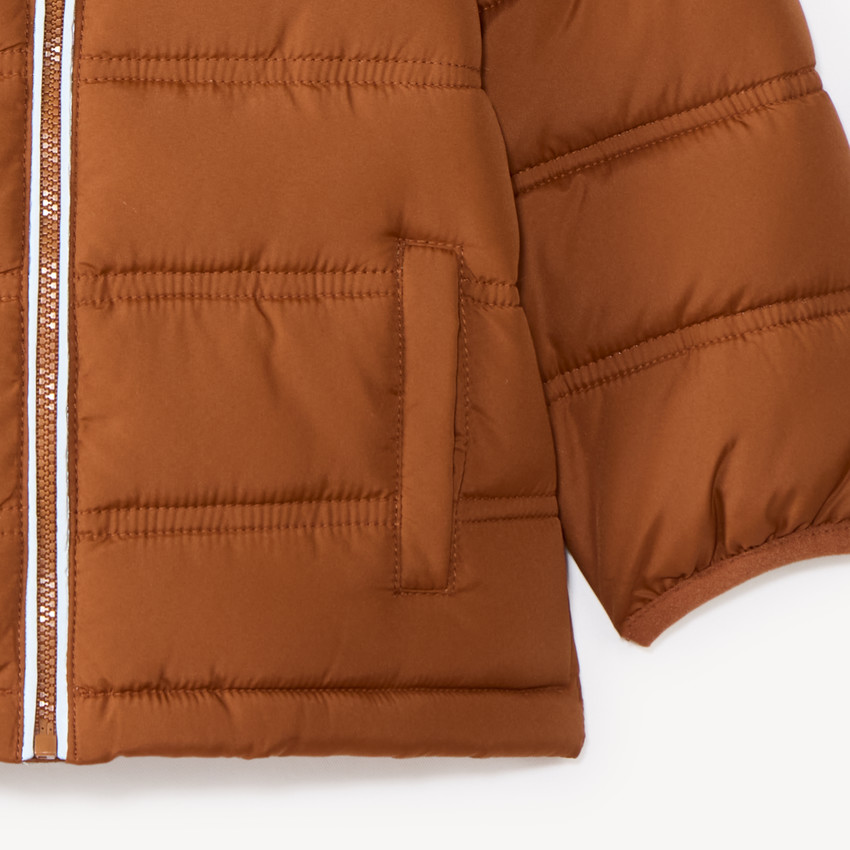 Chaqueta acolchada con capucha para bebé niño. 