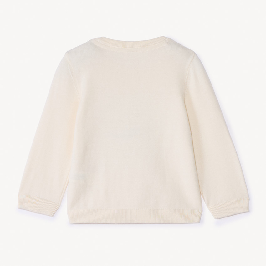 Suéter de punto con estampado de veleros para bebé niño 