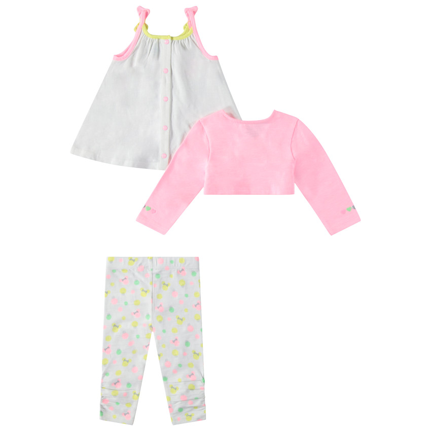 Conjunto con túnica de tirantes, torera y leggings estampados de Minnie ©Disney  Additional Conjunto con túnica de tirantes, torera y leggings estampados de Minnie ©Disney